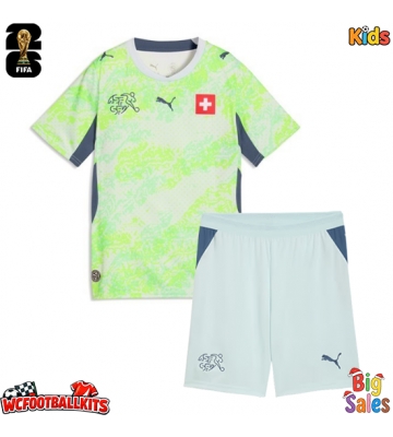 Switzerland Replica Away Stadium Kit for Kids World Cup 2026 Short Sleeve (+ pants)